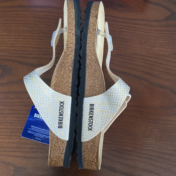 Birkenstock Gizeh Shiny Python Egg shell asst TL - Picture 4 of 5